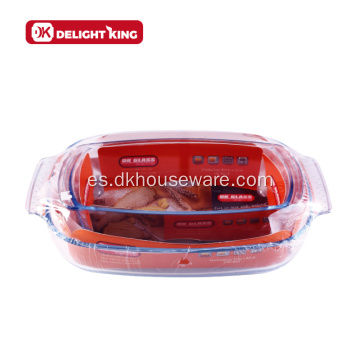 Horno de microondas, uso de vidrio, juegos de utensilios para hornear personalizados